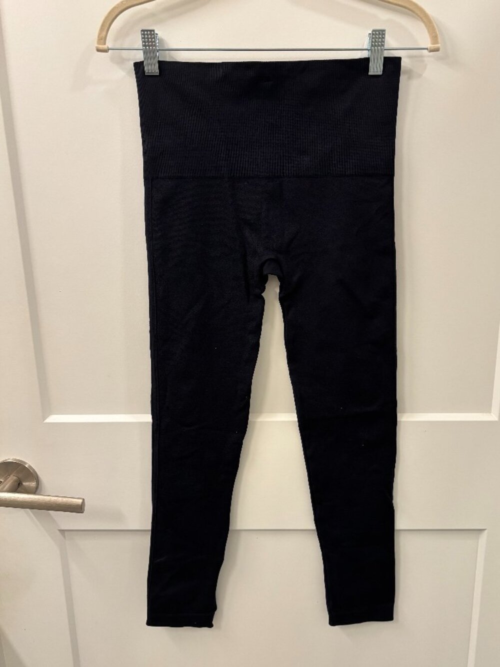 SPANX Navy High Waisted Shaping Leggings Size Medium